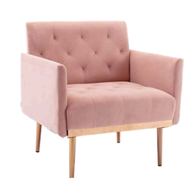 Blush & Gold Armchair — party rental in Miami