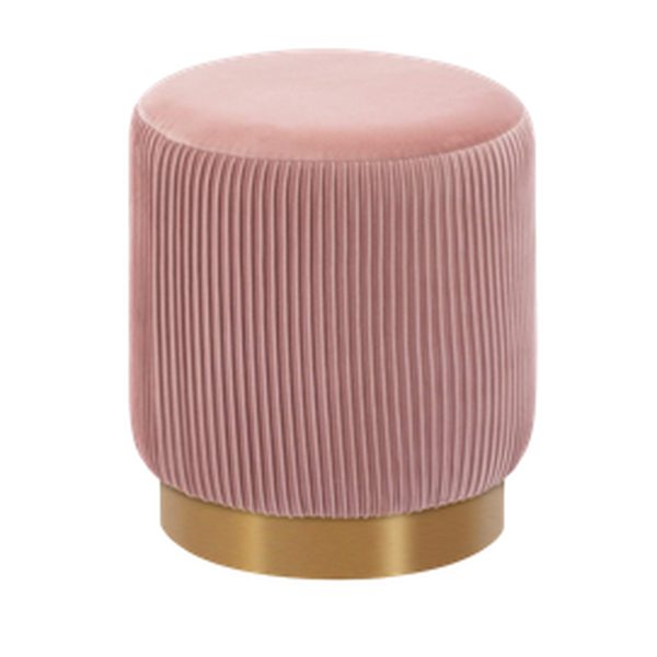 Blush & Gold Ottoman — party rental in Miami