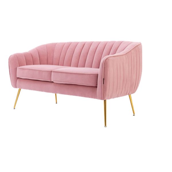 Blush & Gold Sofa — party rental in Miami