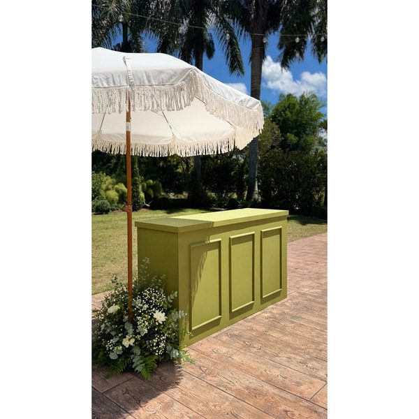 Colored Designer Bar 6' x 42" — party rental in Miami