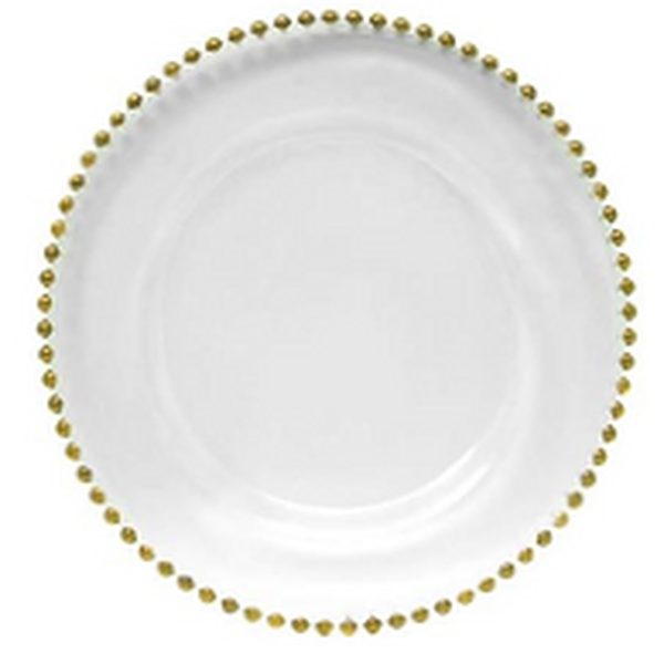 Glass Charger Plate — party rental in Miami