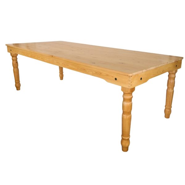 Premium Farm Table 8' x 40" — party rental in Miami