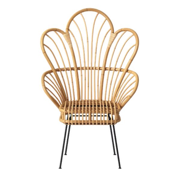 Rattan Flower Chair — party rental in Miami