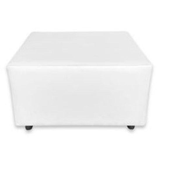 White Lounge Bench 5' — party rental in Miami
