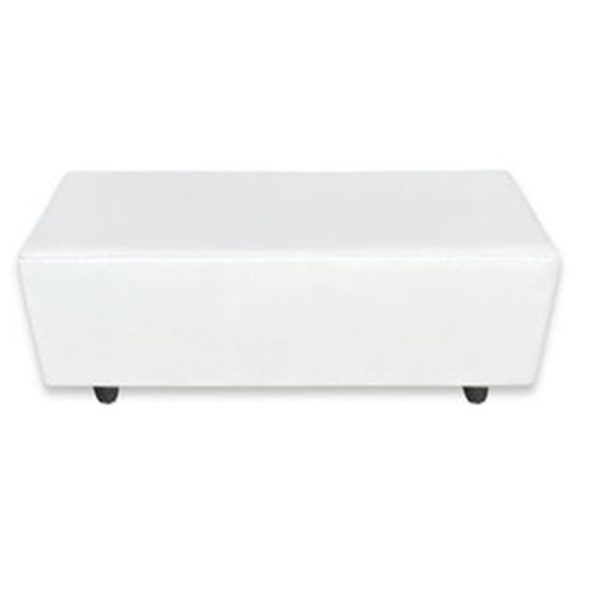 White Lounge Table — party rental in Miami